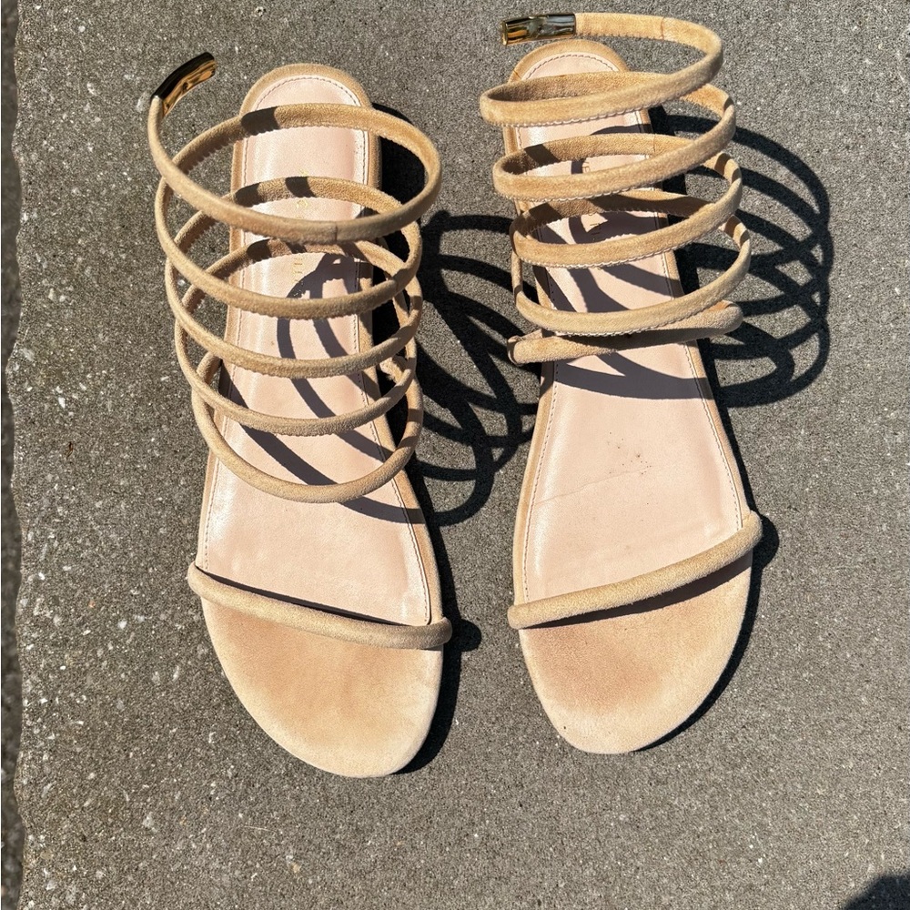 Avec Les Filles Tan Minimalist Sandals